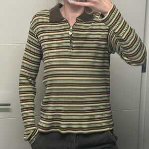 Vintage 90s in design long sleeve striped top